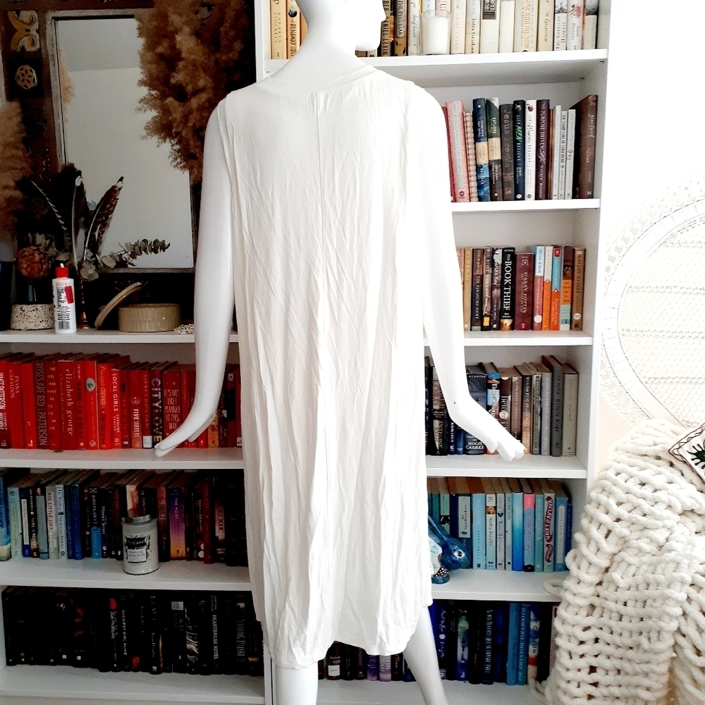 NEW Eloquii White Sleeveless Dress P6135 - Picture 5 of 11